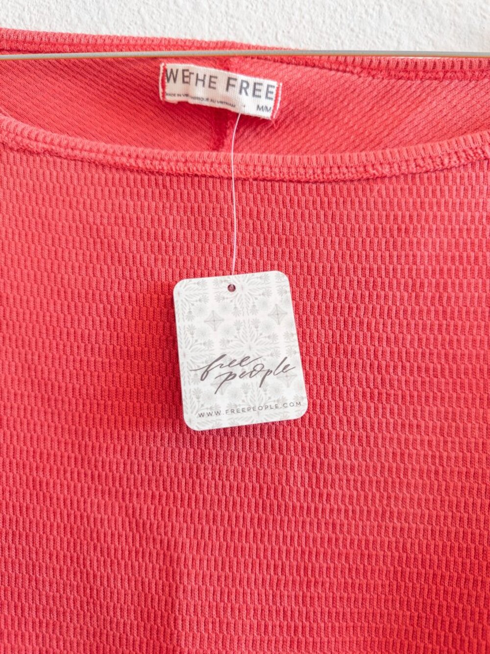 NWT Free People We The Free Jess Long Sleeve Jess Long Sleeve Salsa - Picture 5 of 9